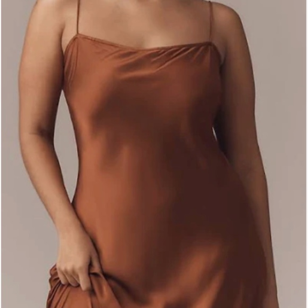 NWT Good American Ombre Slip Maxi Dress | Midweight Charmeuse, Pull-On, Size 2X